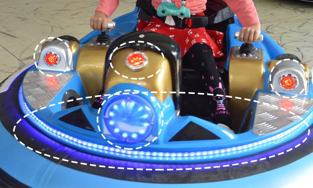 spaceship kid bumper car Diamond Lighting System - H.Q.Amusement