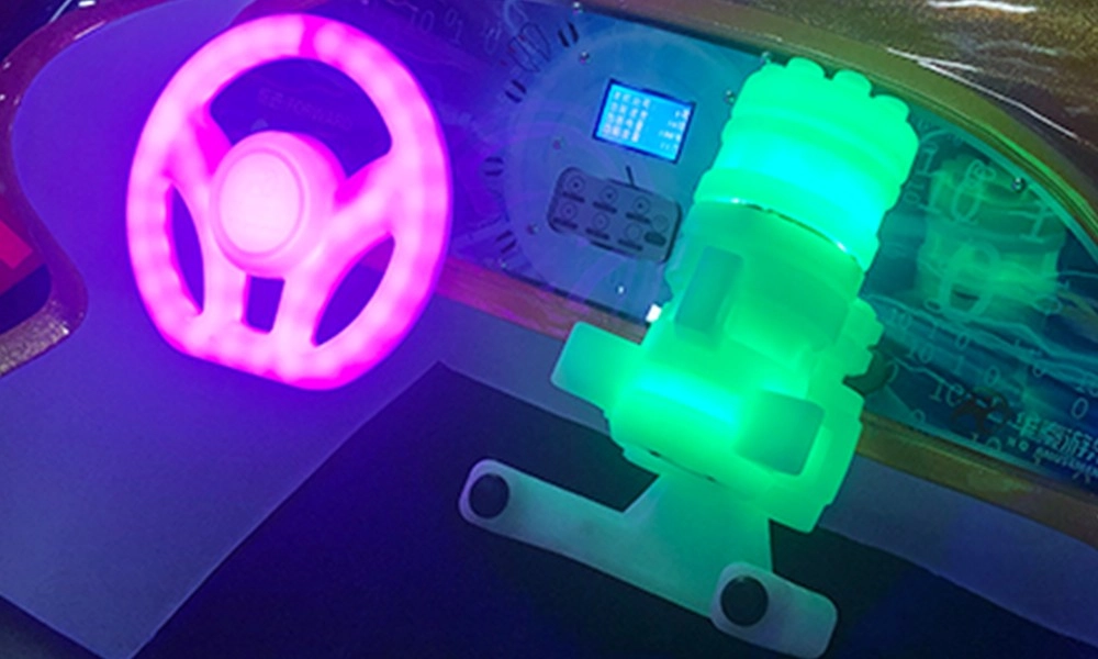 Universal Airship ride Transparent LED Steering Wheel - H.Q.Amusement