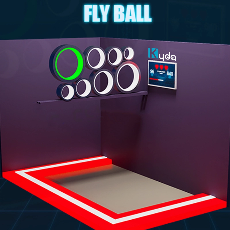 interactive ball throwing LED target game - Kyda