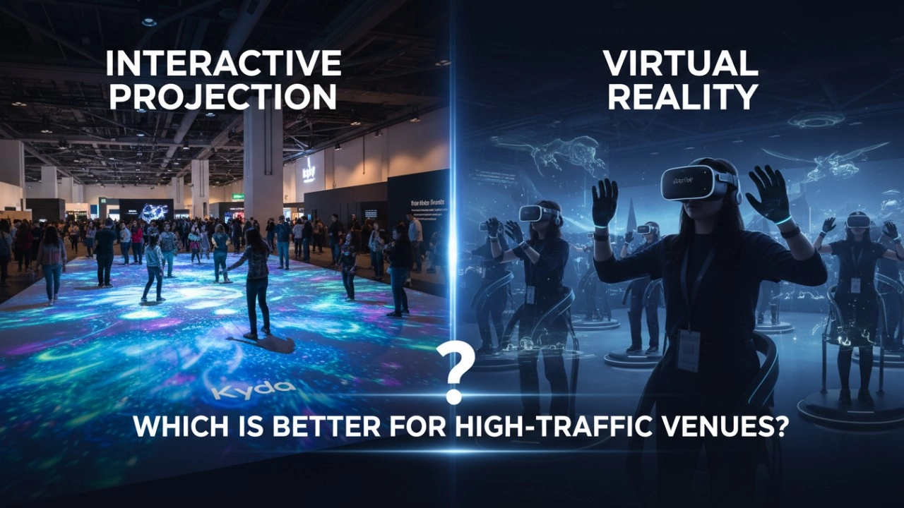Interactive Projection vs. VR: Which is Better for High-Traffic Venues? - Kyda