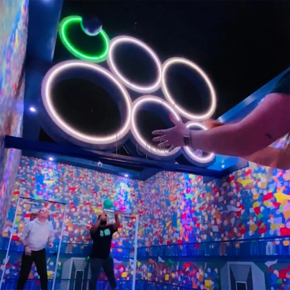 LED wall target ball throwing game - Kyda