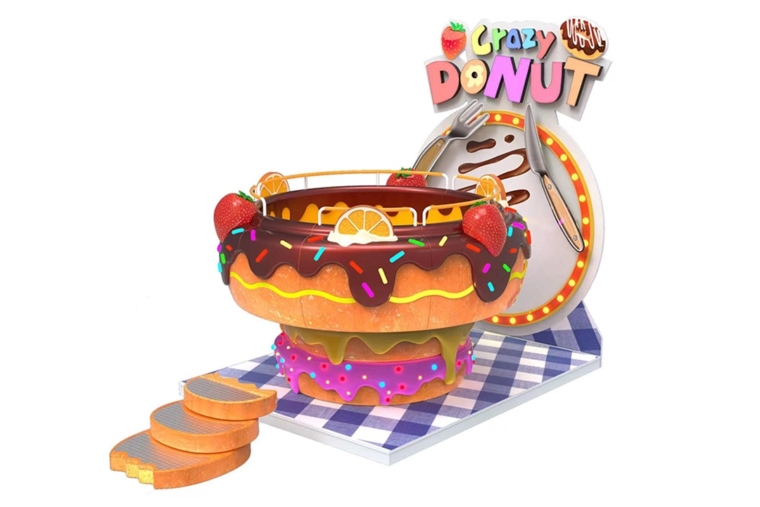 Tagadas em formato de donut com 10 lugares