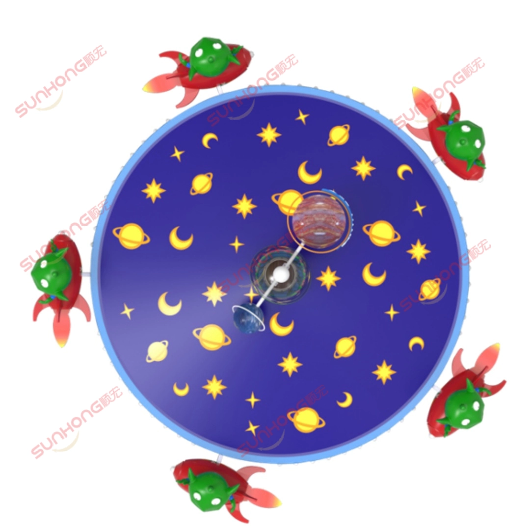 Tunggangan Kerusi Terbang Melayang Ruang 10 Tempat Duduk Pandangan Atas - SUNHONG Kerusi Terbang Melayang Ruang 10 Tempat Duduk Menunggang Pandangan Atas Foto Sebenar - SUNHONG