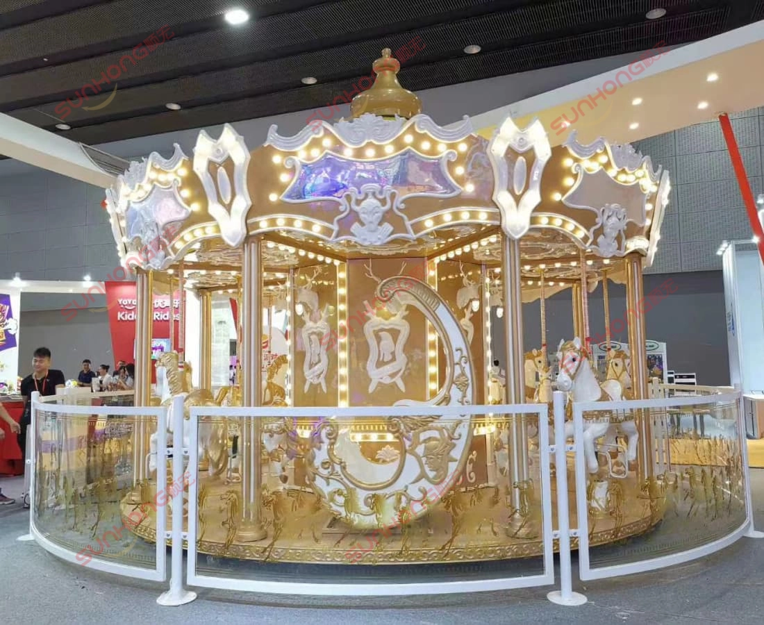 16P-Knight-Sparta-in-SUNHONG-Exhibition - SUNHONG 16P Knight Sparta carousel at SUNHONG Exhibition. - SUNHONG