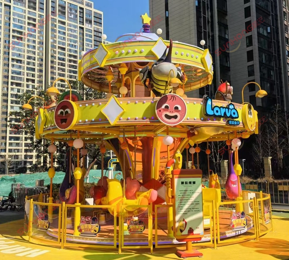 16P-Larva-Double-Decker-Carousel-for-Sale 16P Larva Double Decker Carousel for Sale
