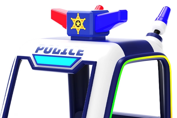 Details-of-amusement-park-police-car - SUNHONG Details of amusement park police car - SUNHONG
