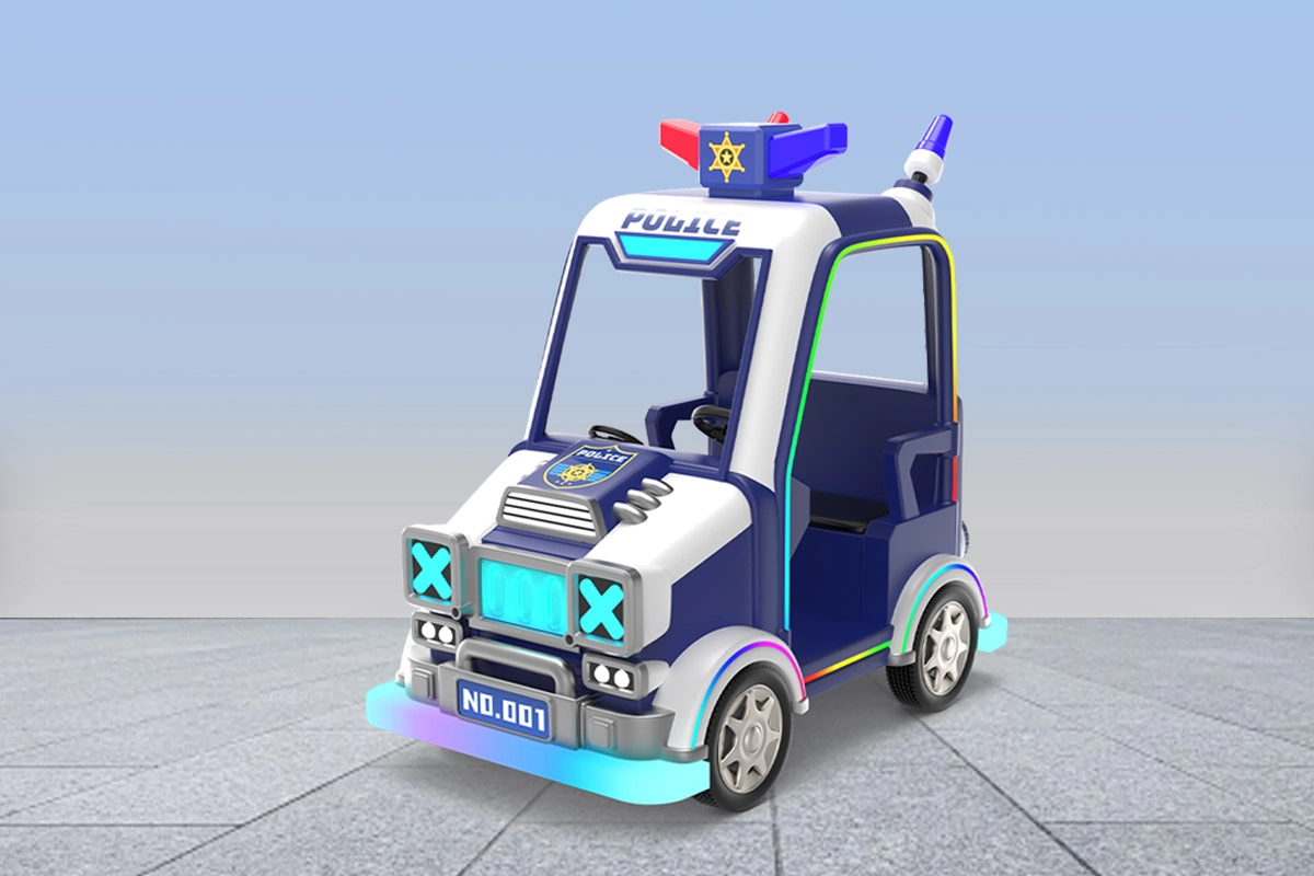 (Police-Car)-Big-Electric-Battery-Cars-for-Children-Amusement-Park-Police-Car - SUNHONG (Police Car) Big Electric Battery Cars for Children Amusement Park Police Car - SUNHONG