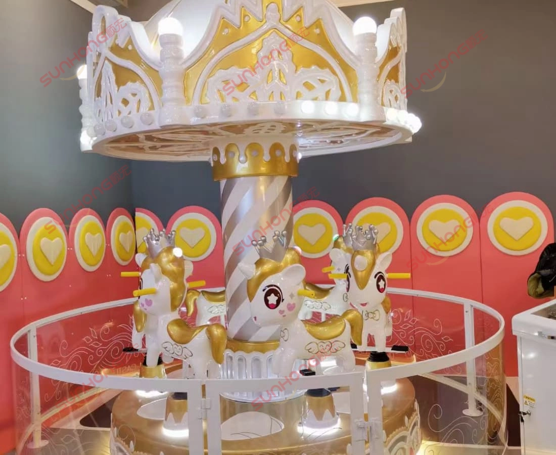 6P-Dream-Castle-Carousel-dibina-dalam - SUNHONG Perjalanan karusel kecil bertema unicorn yang comel untuk dijual. - SUNHONG