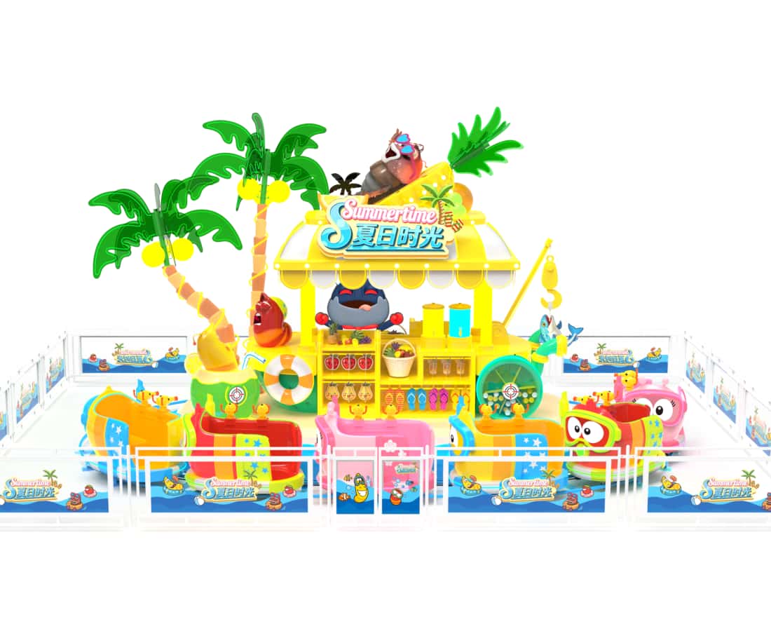 Summer-themed Larva mini water roller coaster ride - SUNHONG