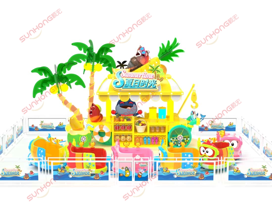 Summer-themed Larva mini water roller coaster ride - SUNHONG Summer-themed Larva mini water roller coaster ride - SUNHONG