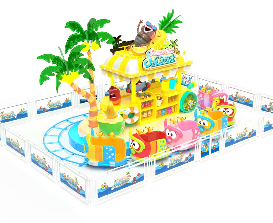 Tropical beach-themed Larva small water coaster - SUNHONG