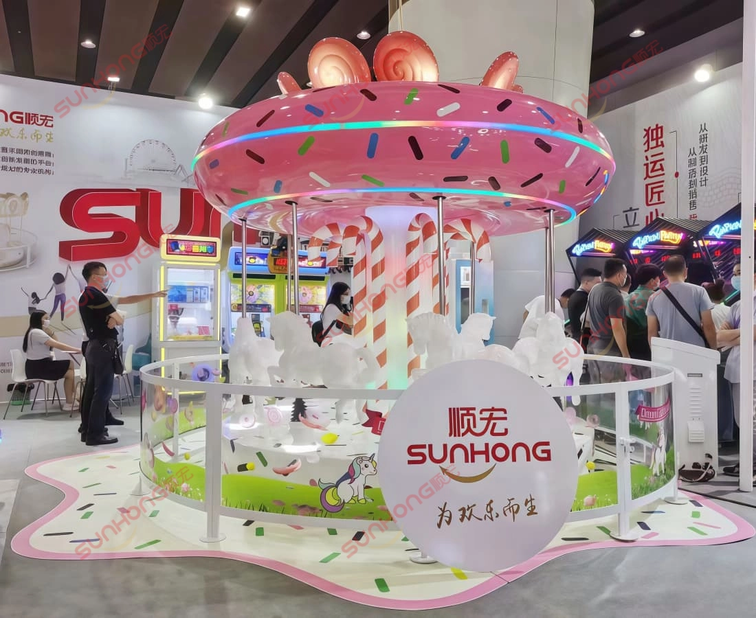 Carrossel dos sonhos com 8 lugares, passeio de carrossel, exposição Sunhong - SUNHONG Carrossel Dream Carousel com 8 lugares à venda em exposição na SUNHONG - SUNHONG