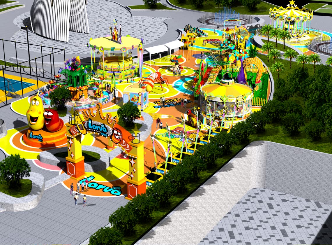 Commercial Family Park Layout Main View - SUNHONG