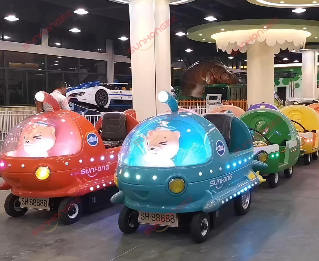 游乐园电动无轨小火车展示 - SUNHONG 室内展示电动无轨小火车-LED卡通海洋系列 - SUNHONG