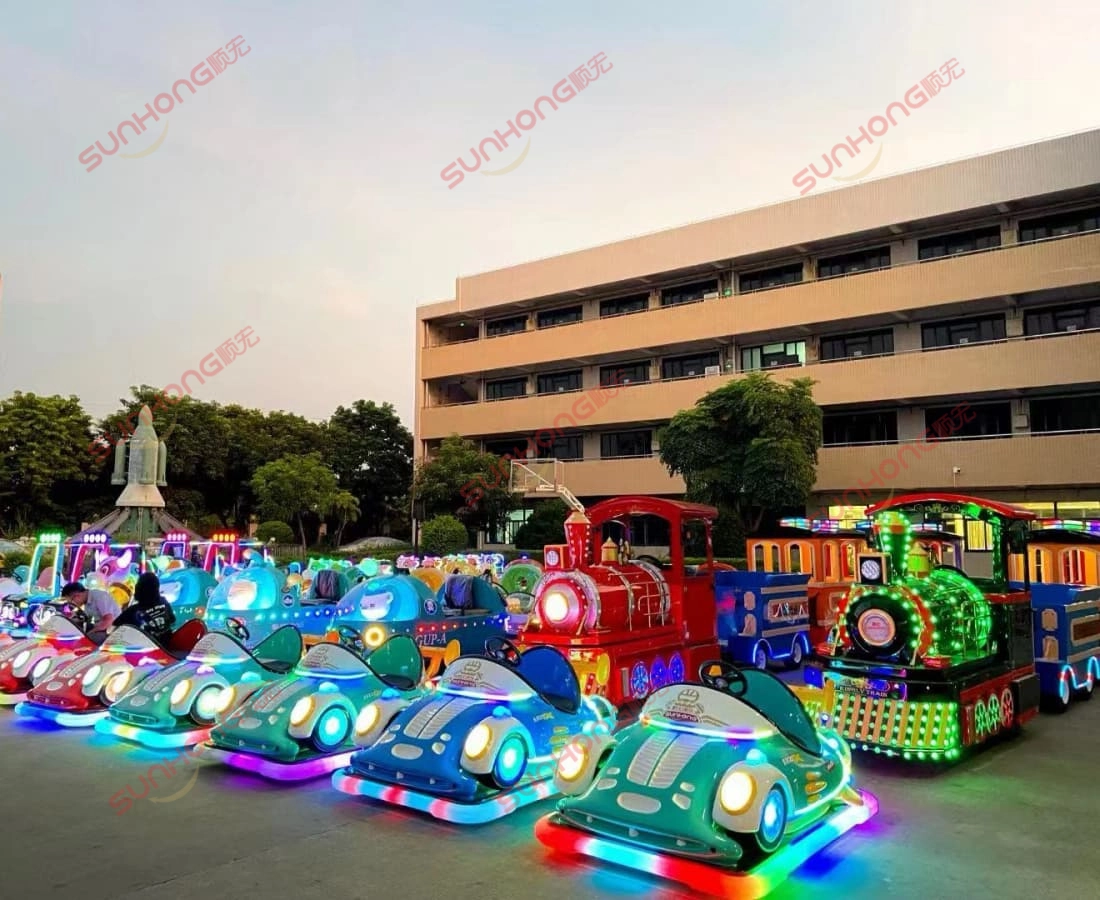 passeio de trem de diversão ao ar livre, trens sem trilhos e conduzidos - SUNHONG passeio de trem de diversão ao ar livre, trens sem trilhos e conduzidos - SUNHONG