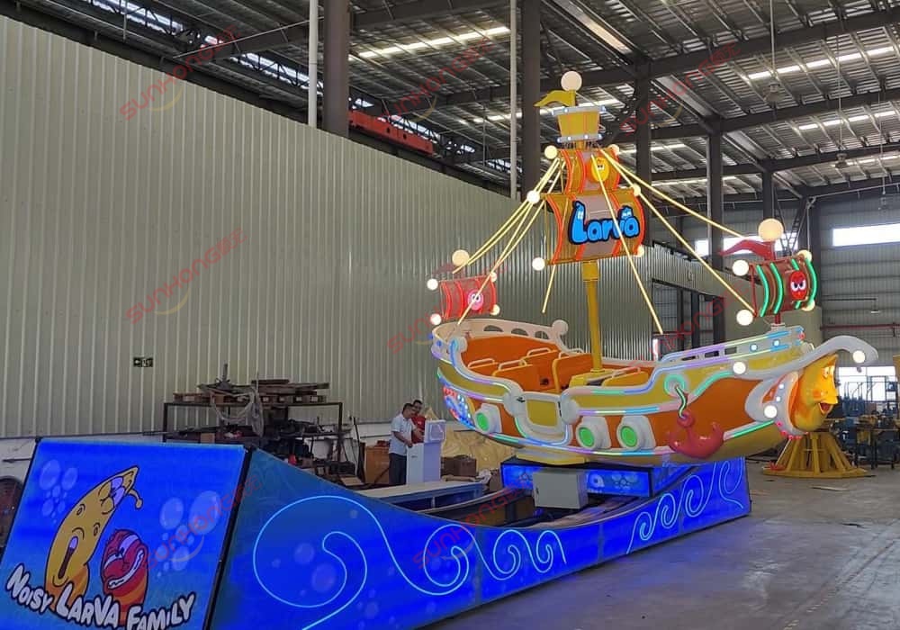 Larva Theme Park Rides-Larva Flying Chari-Larva Drifting-Swinging Pirate Ship Boat Amusement Ride with 360° Rotation Larva Theme Park Rides-Larva Flying Chari-Larva Drifting-Swinging Pirate Ship Boat Amusement Ride with 360° Rotation