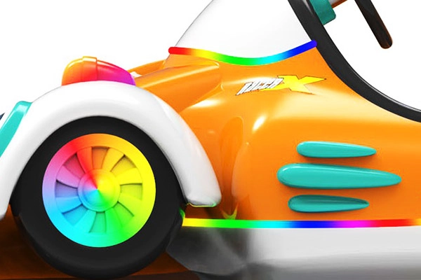 Detalhes do espaço da bateria do carro infantil3