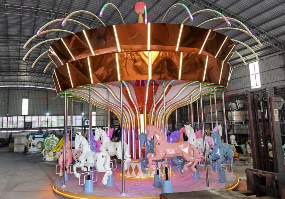 Commercial Center Amusement Park Rides-Carousel-Golden Years Carousel-16P - SUNHONG Commercial Center Amusement Park Rides-Carousel-Golden Years Carousel-16P - SUNHONG