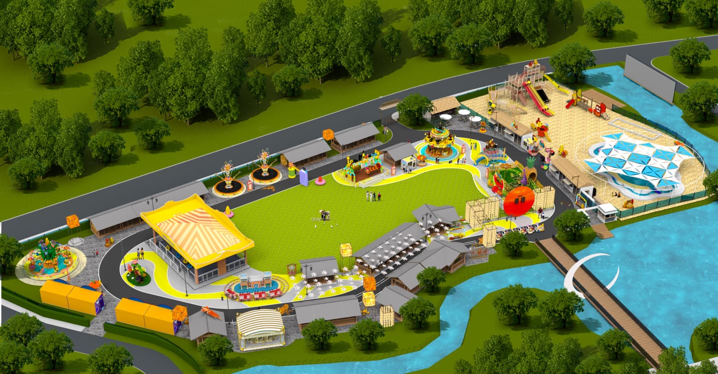 مدينة ثقافية، مدينة لارفا الترفيهية - تصميم ثلاثي الأبعاد، المنظر الرئيسي - سونهونغ