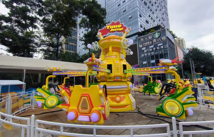 Atracción turística Yellow Time Jump en un parque urbano, diseño personalizado - SUNHONG