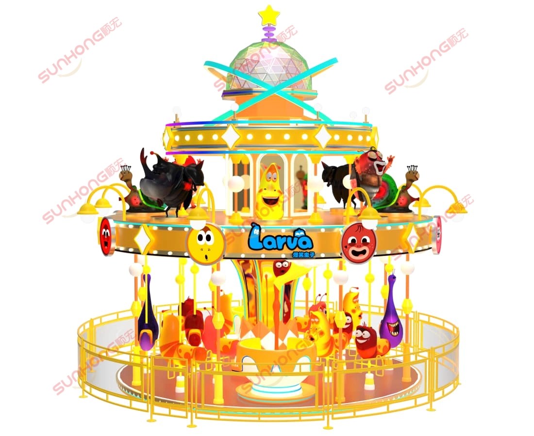 Vista frontal del carrusel de larvas - SUNHONG