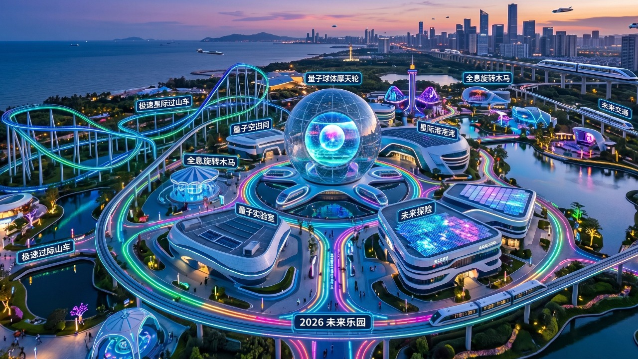 futuristic amusement park in 2026 - SUNHONG