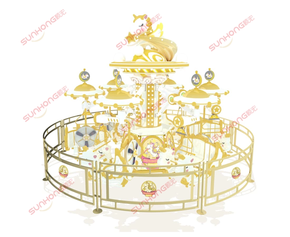 金白仙女独角兽骑行3D - SUNHONG