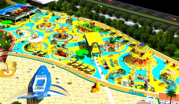 Diseño de parques de atracciones para hoteles y complejos turísticos con atracciones familiares y planos de distribución - SUNHONG