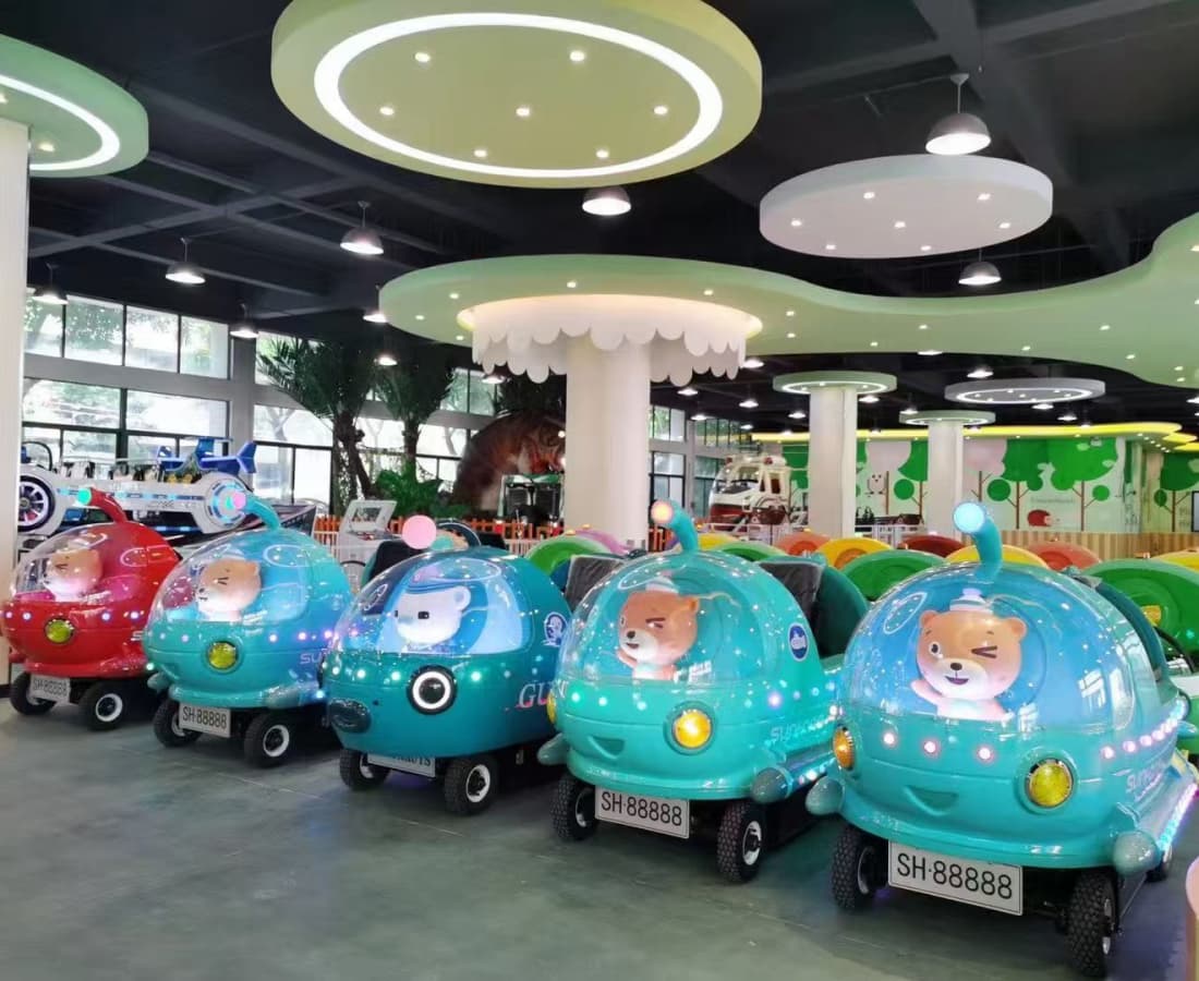 Passeios coloridos de trem elétrico oceânico para crianças – modelo sem trilhos à venda - SUNHONG