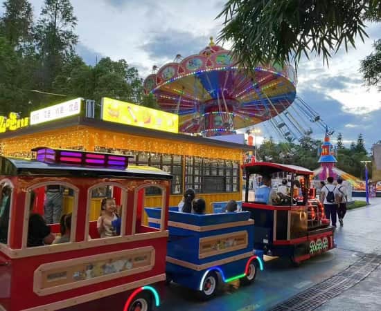 Trem Real sem Trilhos no Parque Familiar - SUNHONG