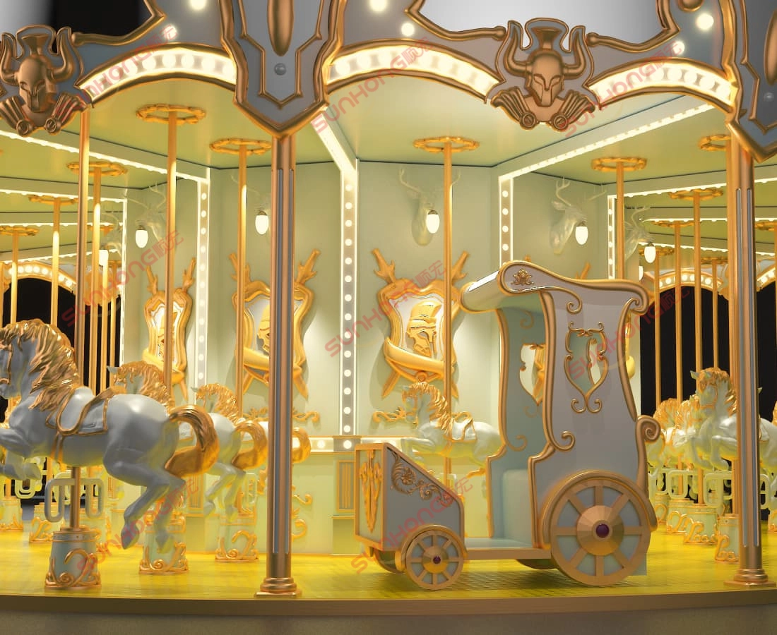 Carrusel de caballeros espartanos, 36p, detalle - SUNHONG