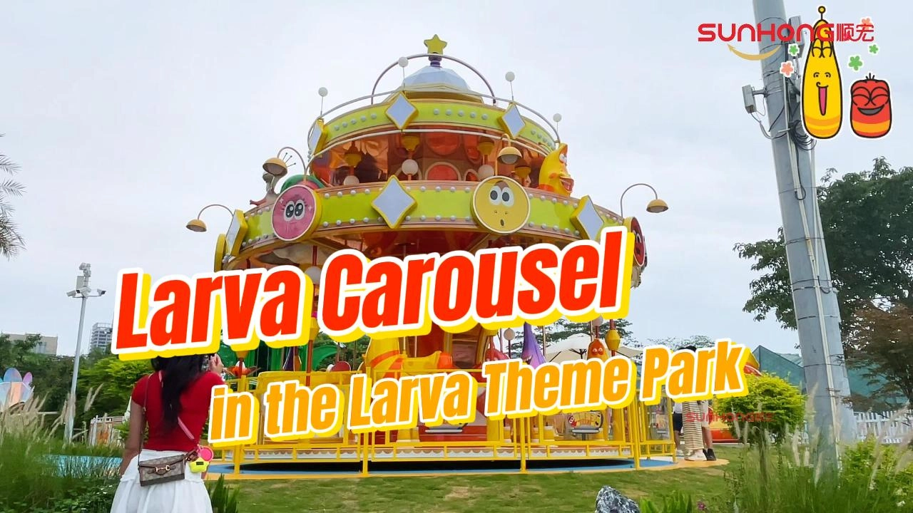 Larva Carousel in the Larva Theme Park Video Banner - SUNHONG