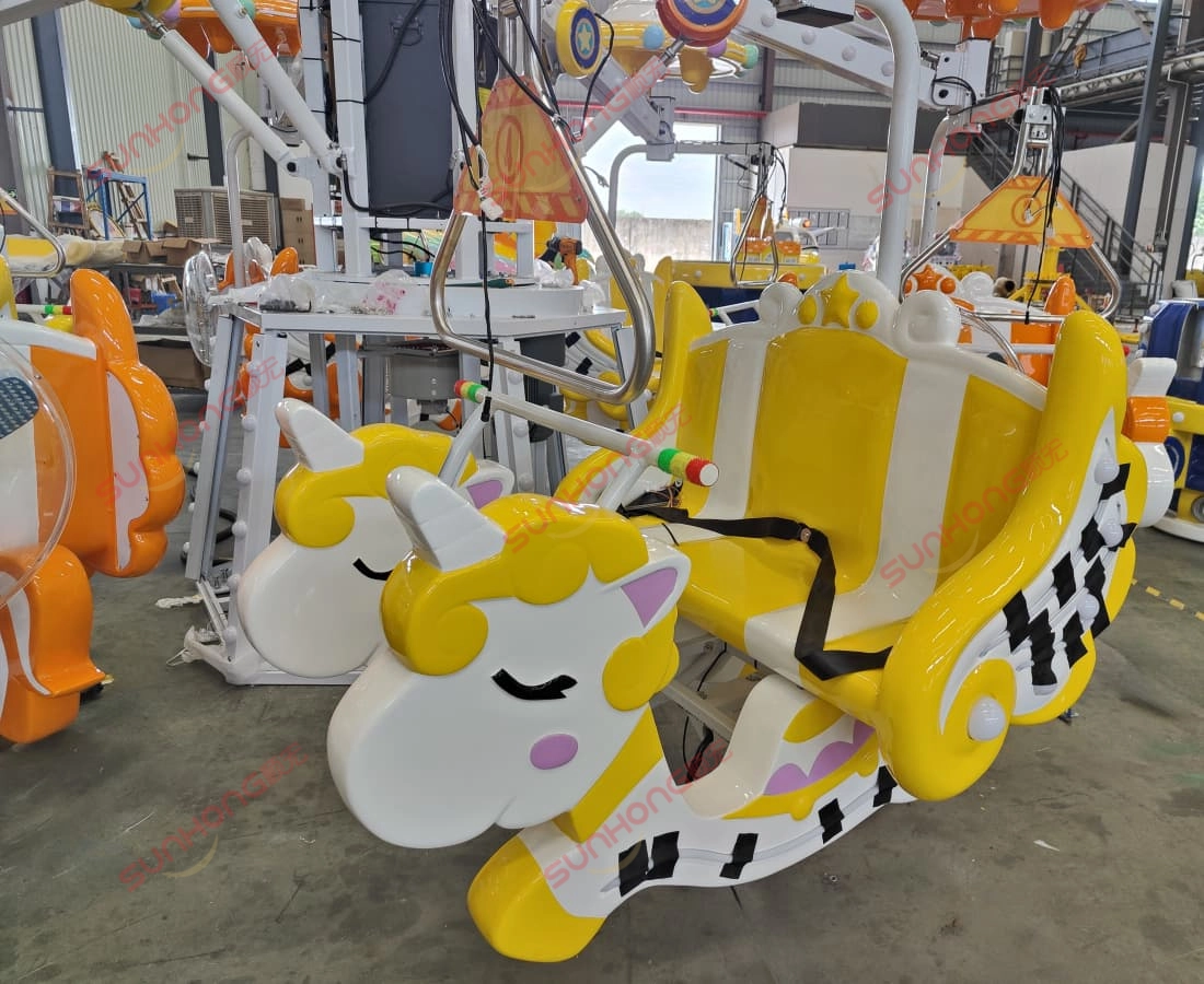 larva-pedal-spin-unicorn-seat-pedal-controlled-ride-detail - SUNHONG