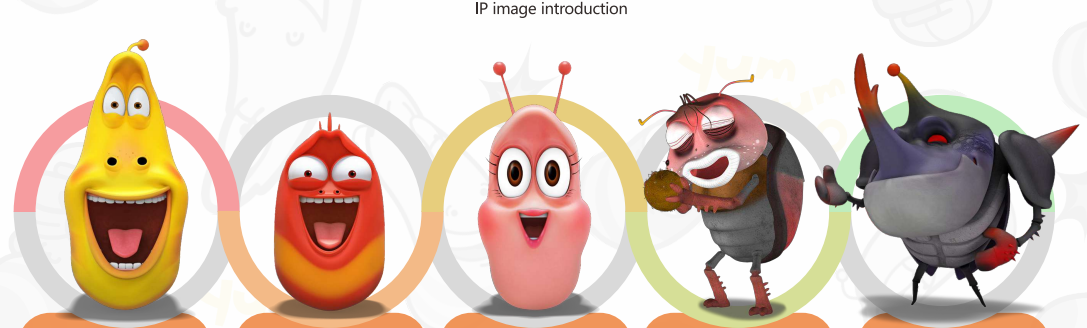 larva-theme-park-characters-yellow-red-pink-beetle-unicorn-beetle.PNG