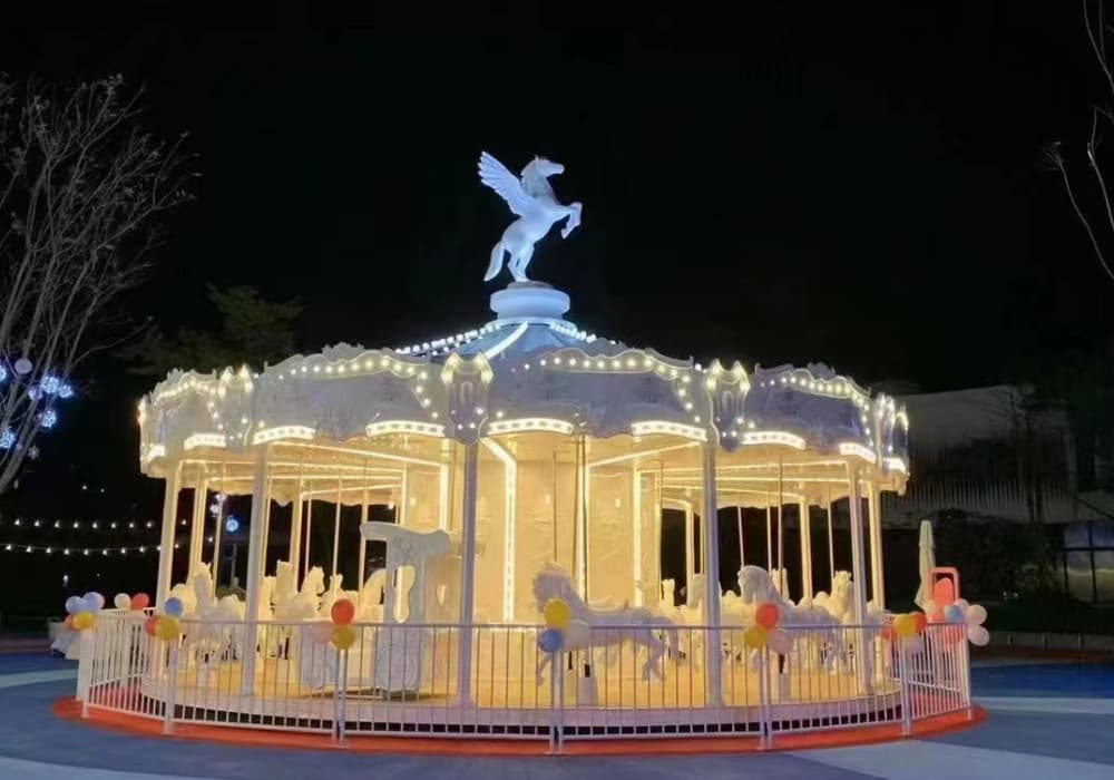 Larva Theme Park Government Collaboration Amusement Rides-Carousel-Knight Sparta-36P - SUNHONG