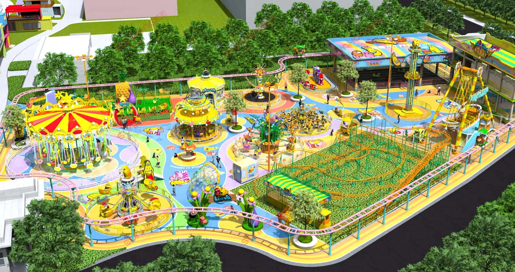 Larva-Theme-Park-SUNHONG-Small-and-Medium-sized-Amusement-Park-Solution - SUNHONG Larva Theme Park-SUNHONG Small and Medium-sized Amusement Park Solution - SUNHONG
