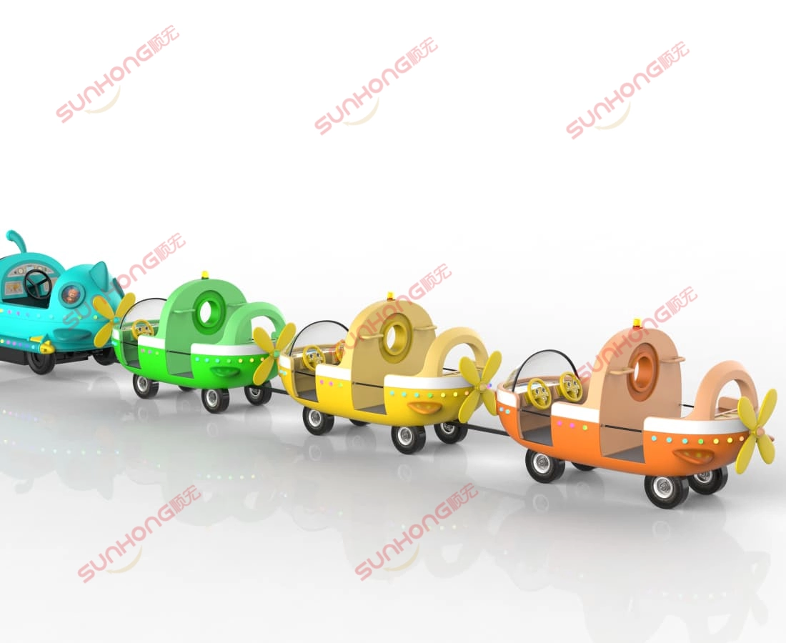 trem-oceano-trem-elétrico-sem-trilhos-vista-traseira-renderização - SUNHONG