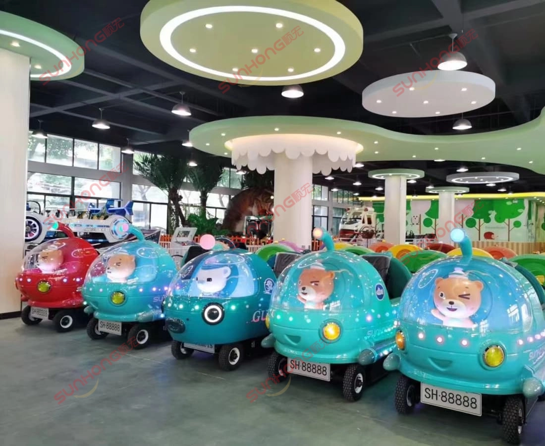octonauts-13p-trem-sem-trilhos-showroom-interno - SUNHONG Showroom de diversões interno com vários trens sem trilhos Octonauts 13P, prontos para venda e instalação no parque. - SUNHONG