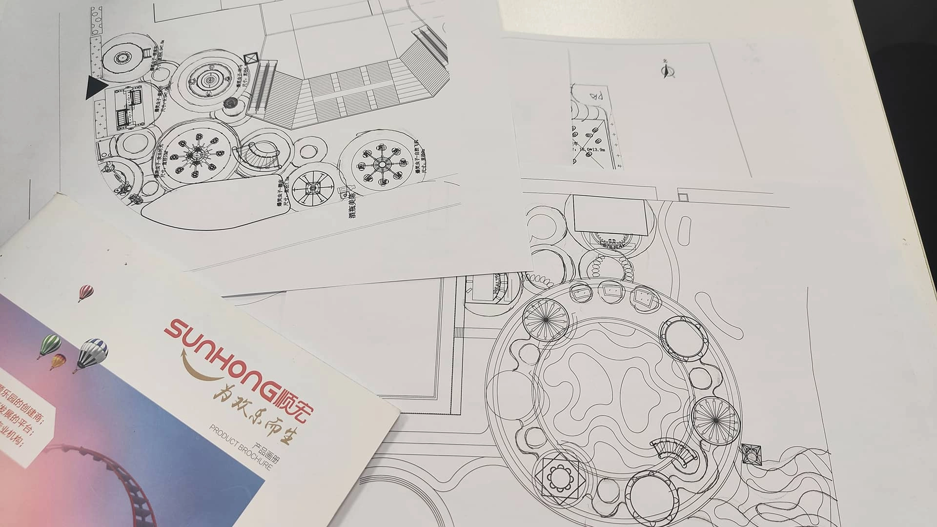 SUNHONG engineer's design draft paper - SUNHONG