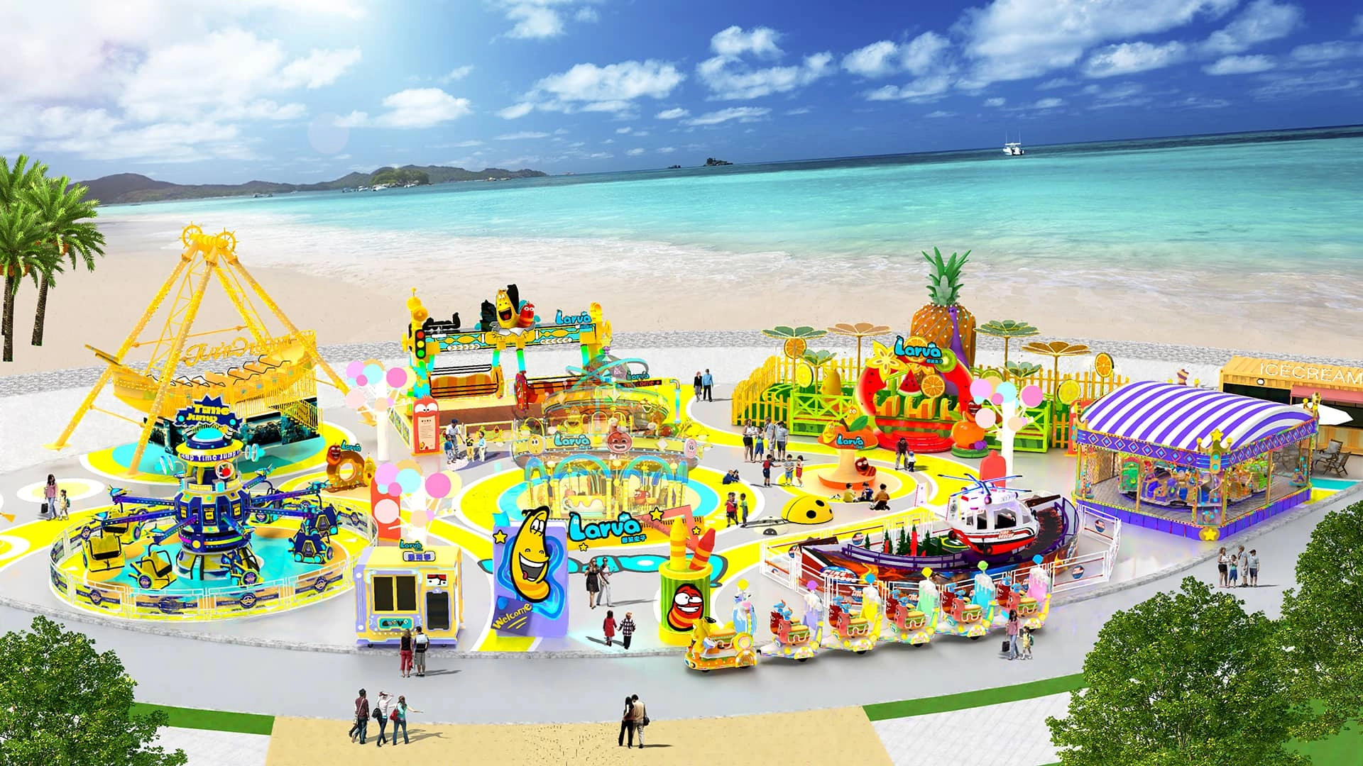 SUNHONG Larva themed seaside amusement park - SUNHONG