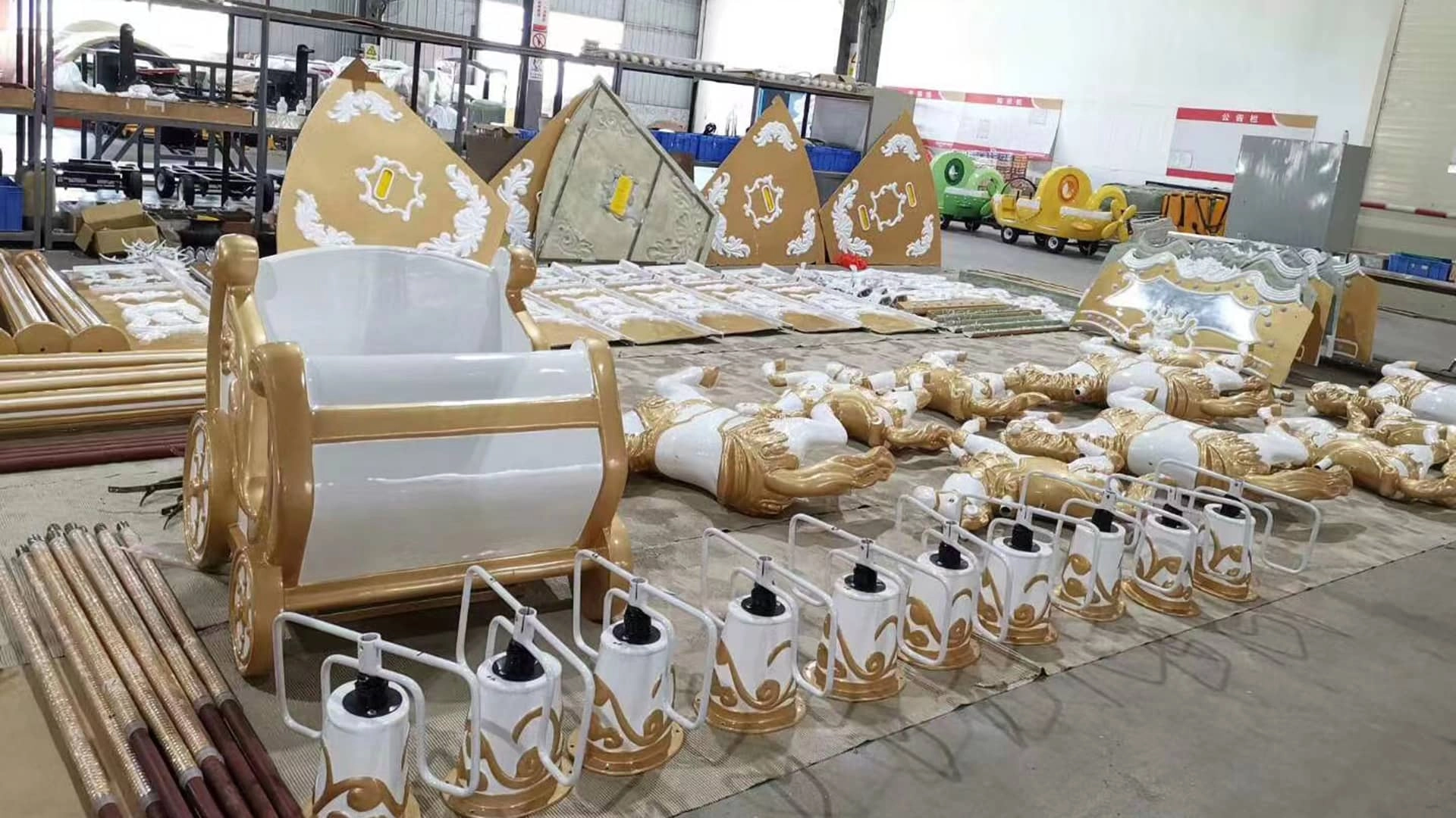 SUNHONG produces fiberglass shells for amusement equipment - SUNHONG