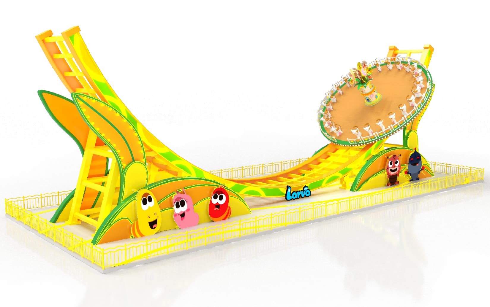 أكثر ألعاب الملاهي شعبية وانتشارًا - يرقة يو إف أو