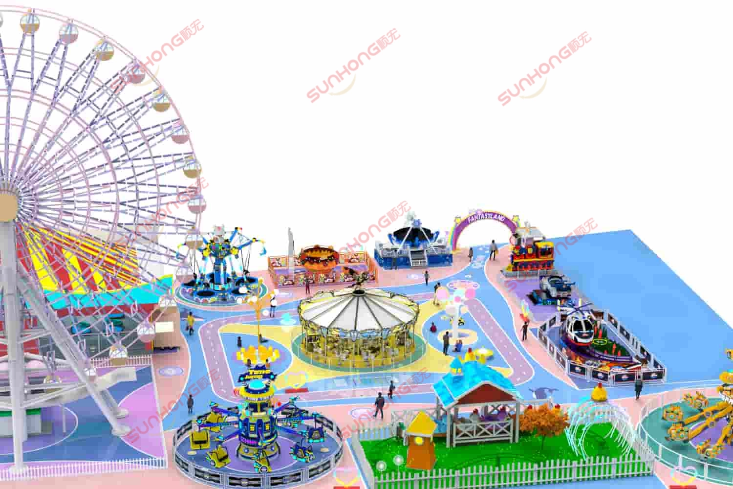 Theme-park-CAD-drawing - SUNHONG Theme park CAD drawing - SUNHONG