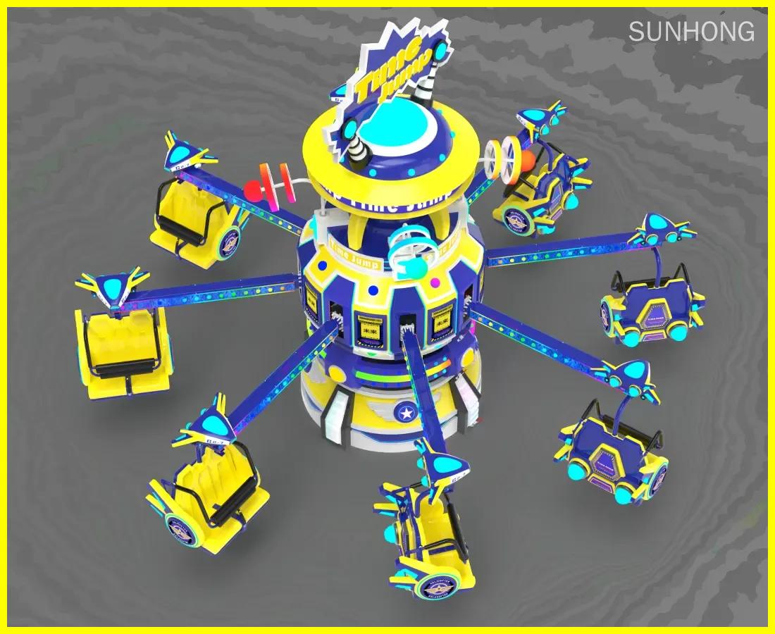 时光跳跃飞机游乐设施 - 3D多角度视角游乐园游乐设施 - SUNHONG