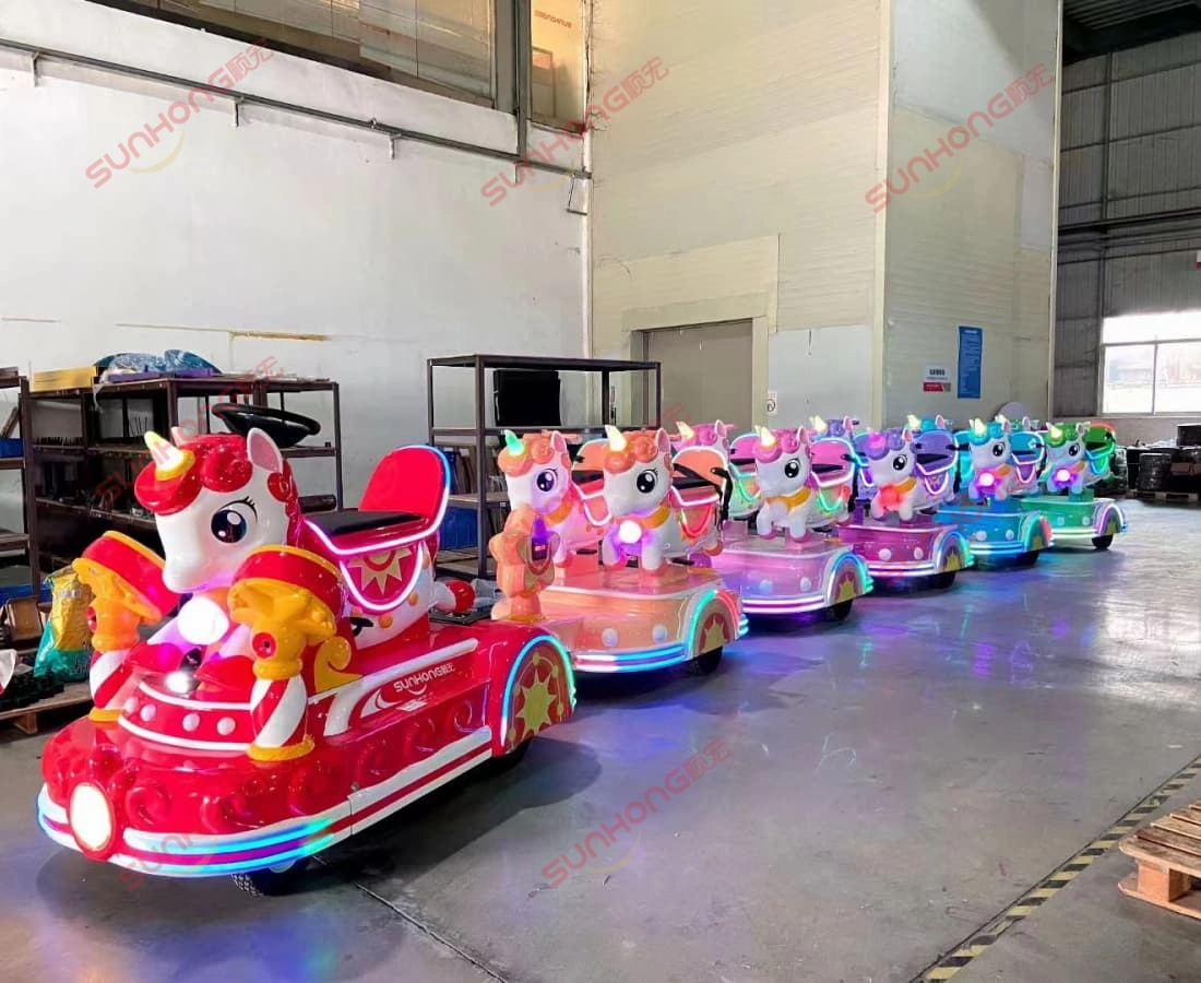 kilang-siri-warna-kereta api unicorn - SUNHONG Siri warna penuh kereta api tanpa jejak unicorn di bilik pameran kilang - SUNHONG