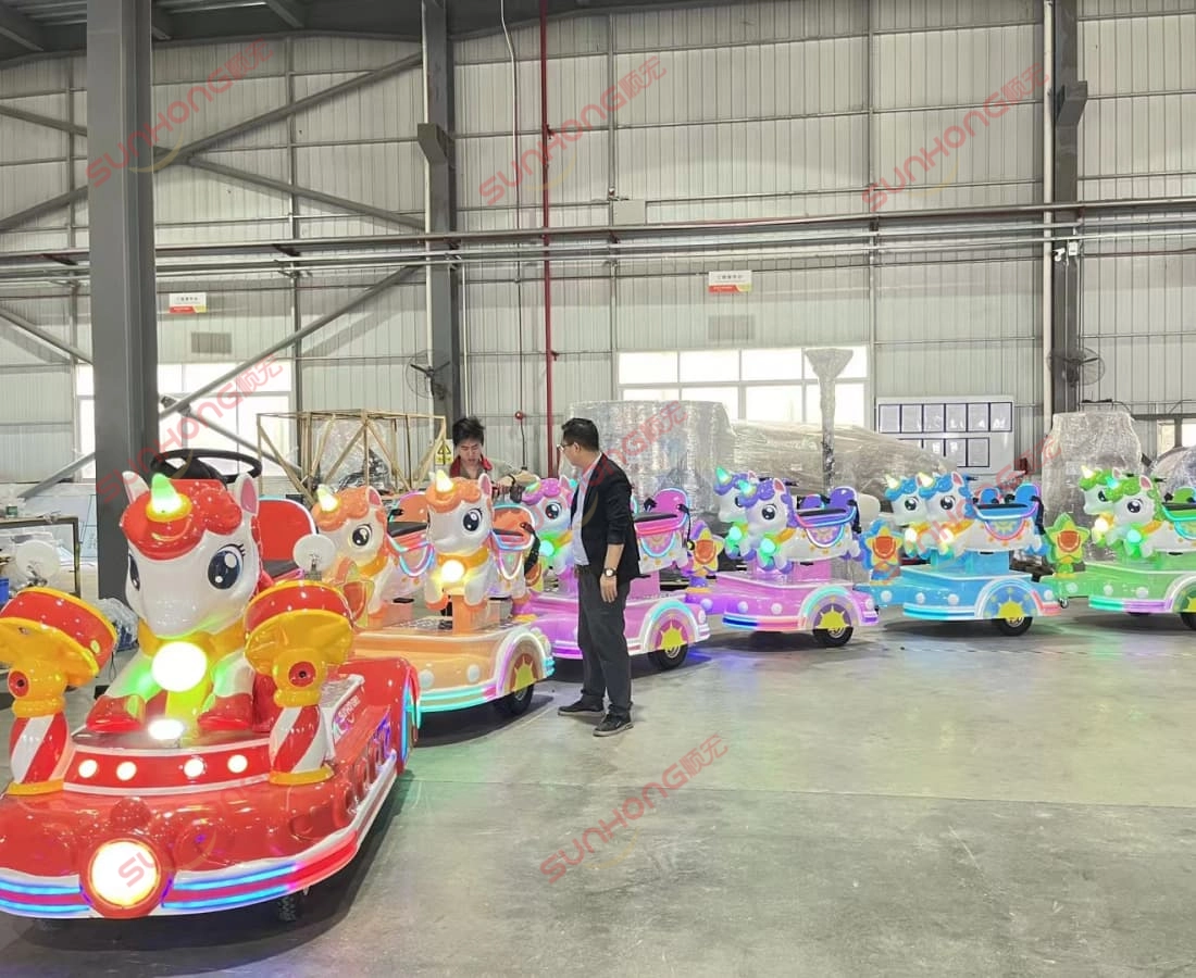 unicorn-train-customer-testing - SUNHONG Pelanggan menguji kereta api tanpa jejak unicorn di kilang - SUNHONG