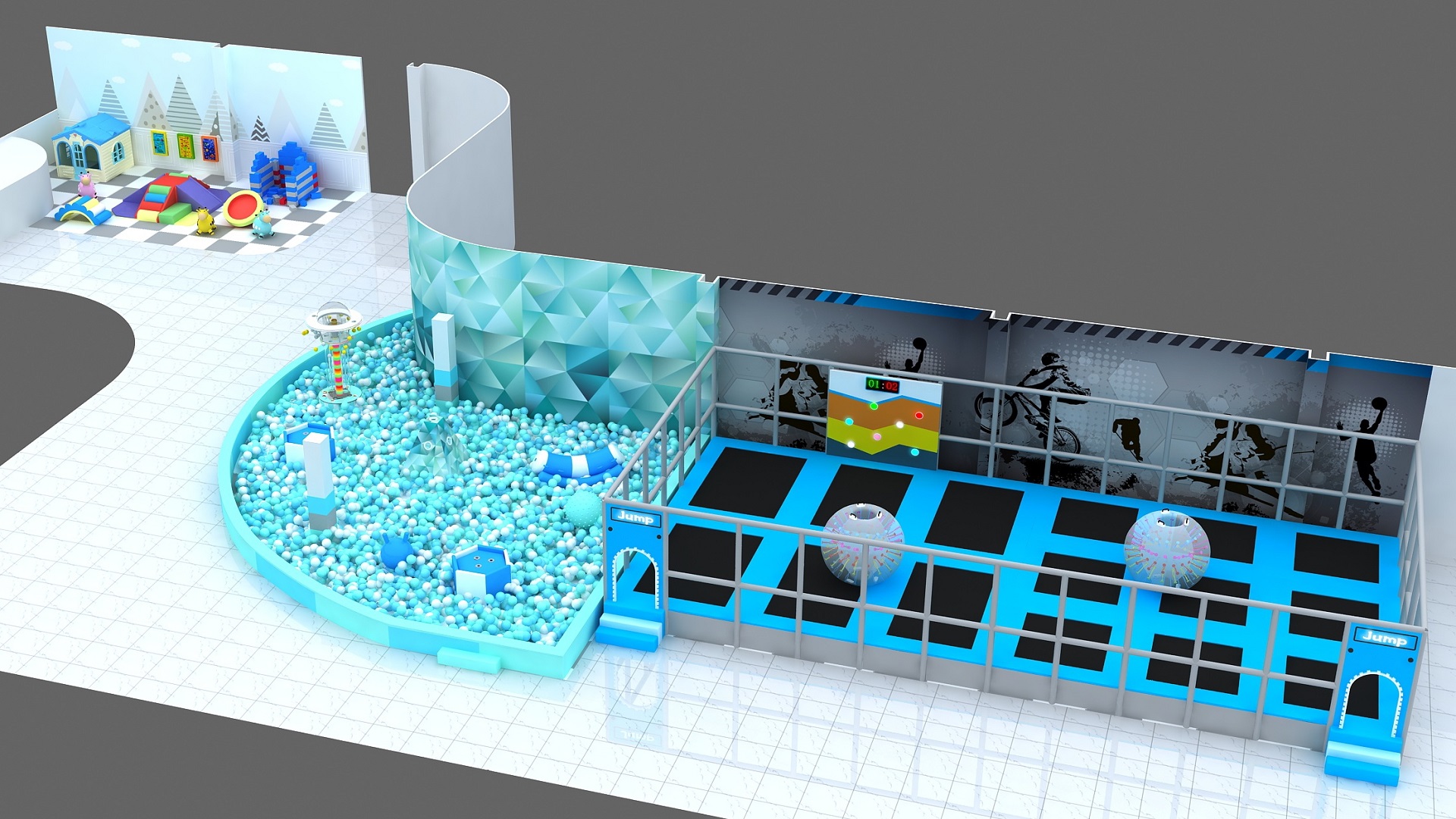 0-13 Years Old Kids Play Area Playground Center Indoor Soft Play Area1