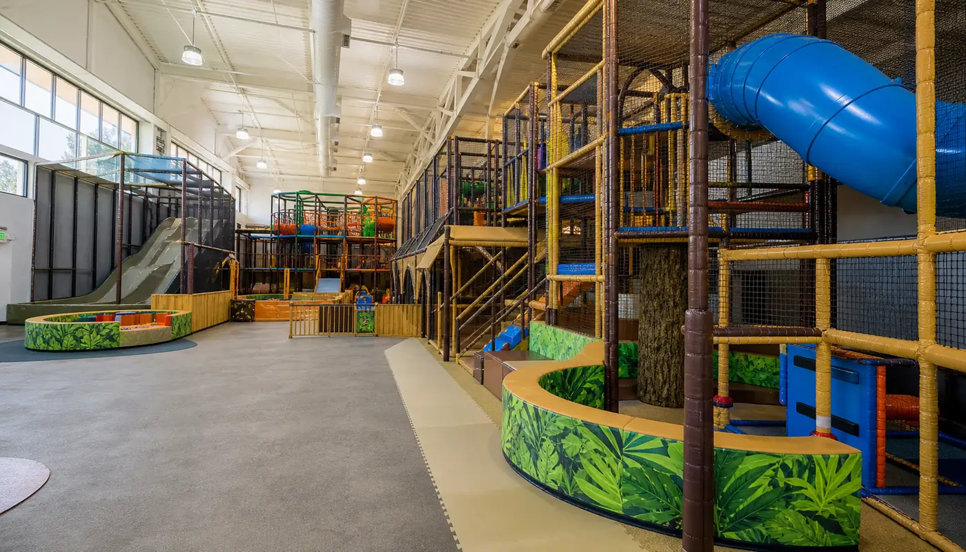 Equipment price components for an indoor playground quote.