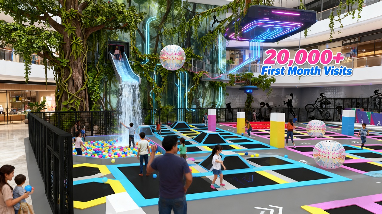 蹦床公园能做哪些特色设计？有实际案例参考吗？