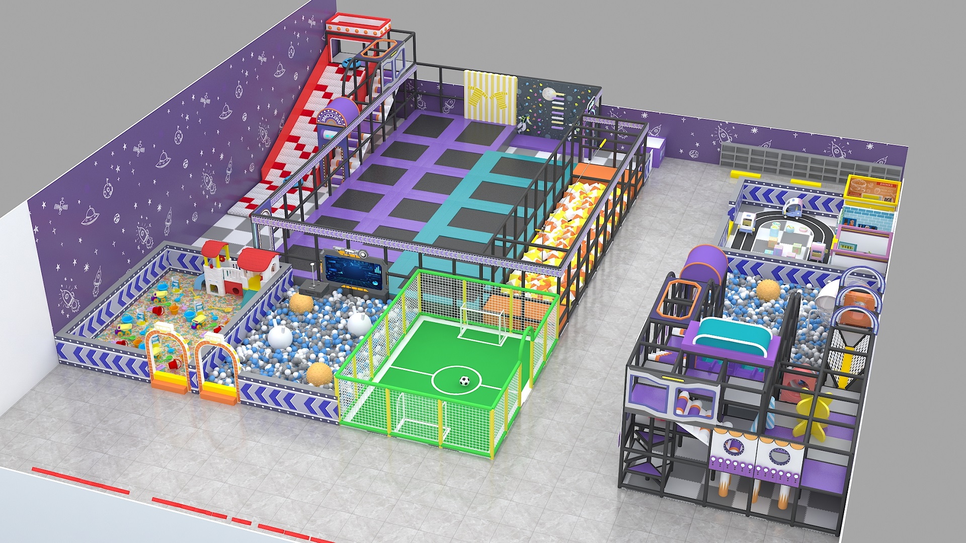 Customized Children's Commercial Indoor Soft Playground 2